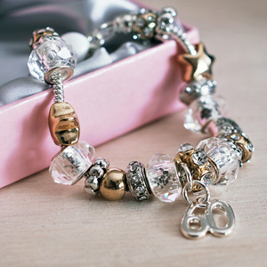 60th Birthday Charm Bracelet Jewellery Gift for