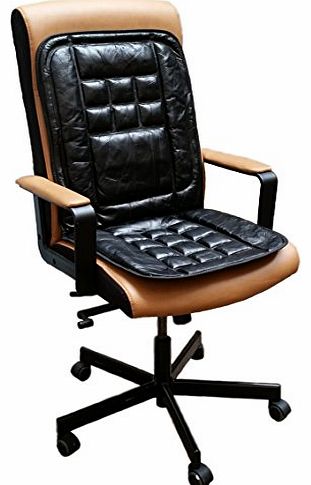 A-Express Orthopaedic Leather Back Support Office Chair Seat Cover Cushion