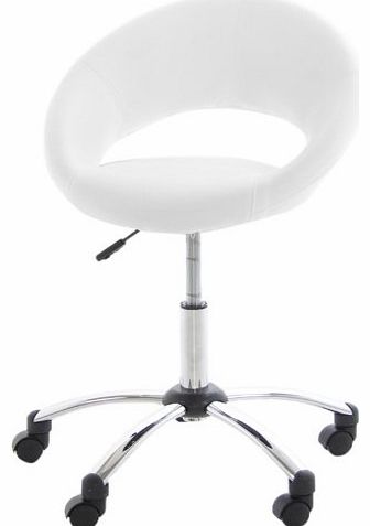 AC Design Furniture Thilde 28287 Office Chair Artificial Leather White