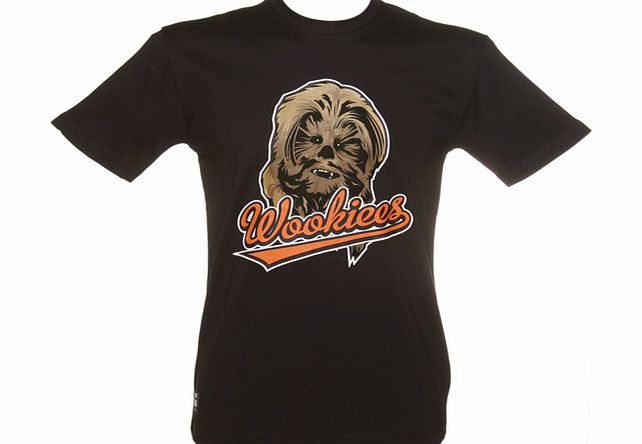 Mens Black Star Wars Wookies T-Shirt from