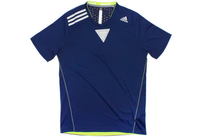 Adidas Climachill S/S T-Shirt Night Blue/Solar Slime