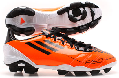 Adidas Football Boots Adidas F10 TRX AG Football Boots Kids Warning/Black/White