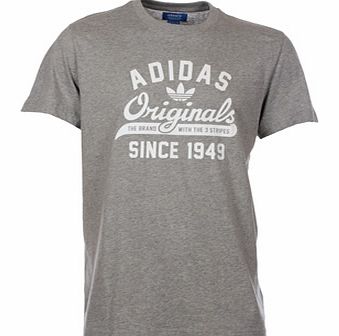 Adidas Originals Sport Med Grey Printed T-Shirt