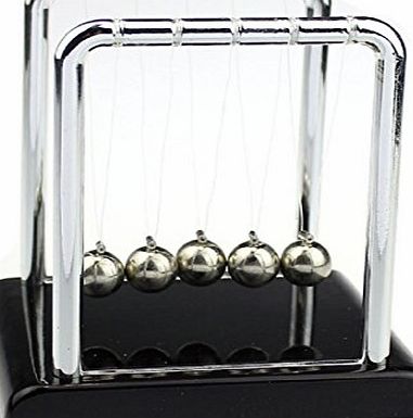 amonfineshop (TM) Physics Science Accessory Desk Toy Newtons Cradle Steel Balance Balls Toys
