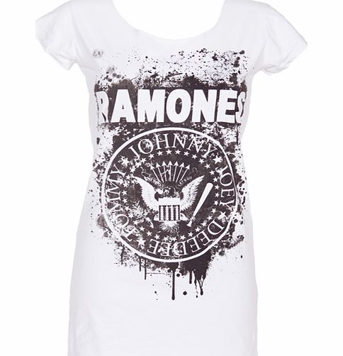 Amplified Vintage Ladies Ramones Graffiti Logo T-Shirt from