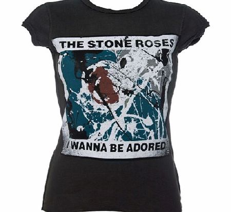 Amplified Vintage Ladies Stone Roses Wanna Be Adored Charcoal