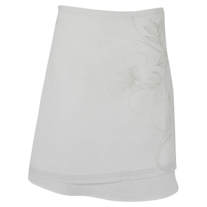 Ladies Animal Trice Linen Skirt. White