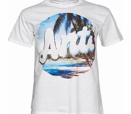 ANTICULTURE Mens Palm T-Shirt White