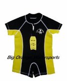 Aqua Wave Baby and Toddler Aqua Wave Shortie front Zip Wetsuit XS Available in black/yellow, Pink or blue