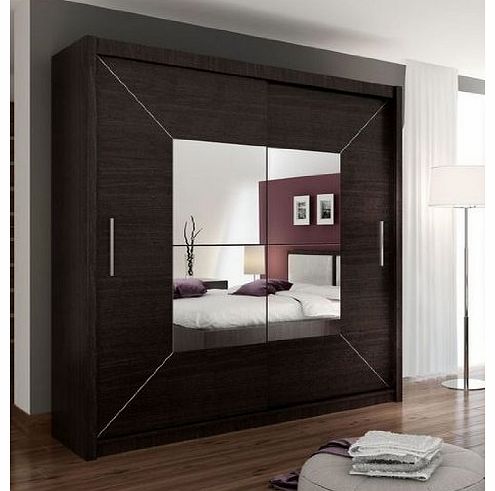 Arthauss Brand New Modern Bedroom Wardrobe Sliding Door Boston with Mirror