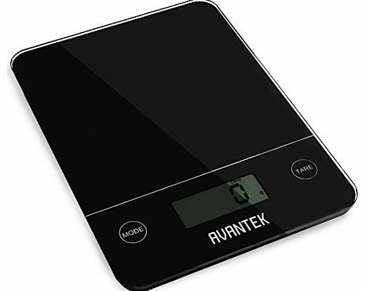 Digital Kitchen Scale, 11 lb / 5 kg Capacity, 0.05 lb / 1 g Accuracy & Ultra Slim Design