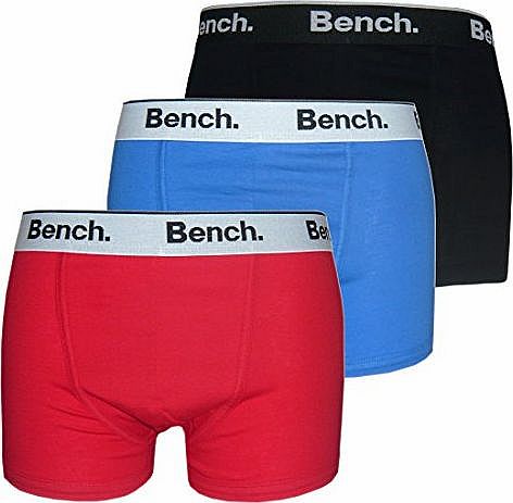 Bench Trunk (3 Pack) (Medium, Red/Black/Blue)