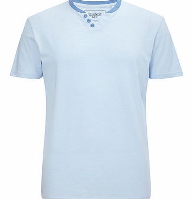 Bhs Blue Notch Neck T-Shirt, Blue BR52B11EBLU