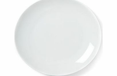 Retro Round Dinner Plate, white 9531530306