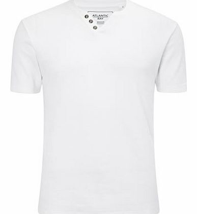 Bhs Short Sleeve Waffle T-shirt, White BR52W02EWHT