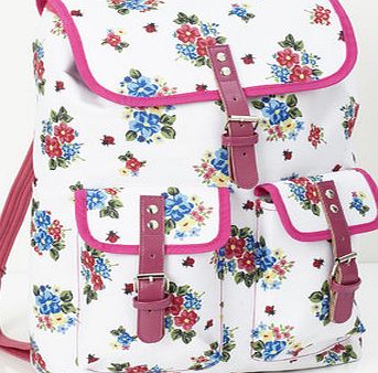 Vintage Floral coolbag rucksack, multi 9578899530