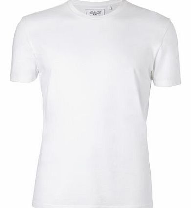 White Basic Crew Neck T-Shirt, White BR52A01BWHT