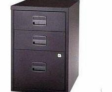 Bisley Filing Cabinet 3 Drawers A4 H672xW413xD400mm Steel Black