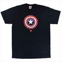 Black Captain America Shield T-Shirt