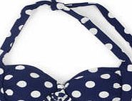 Boden Knot Front Bikini Top, Sailor Blue Spot 34566083