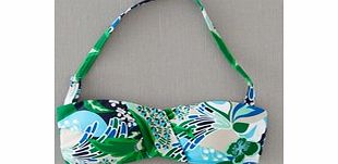 Boden Ruched Bikini Top, Blues Jungle Flower 33181702