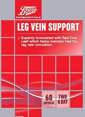 Boots Pharmaceuticals, 2041[^]10062959 Boots Leg Vein Support 60 Capsules 10062959
