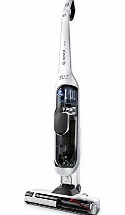 Bosch BCH625KTGB Athlet Cordless Upright Vacuum Cleaner, 0.9 Litre, White
