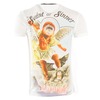Brave Soul Saint or Sinner T-Shirt (Cream)-Medium
