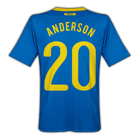 Nike 2010-11 Brazil World Cup Away (Anderson 20)