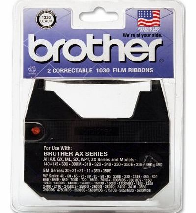 Brother 1230 Correctable Ribbon for Daisy Wheel Typewriter (2 Pack) Consumer Portable Electronics/Gadgets