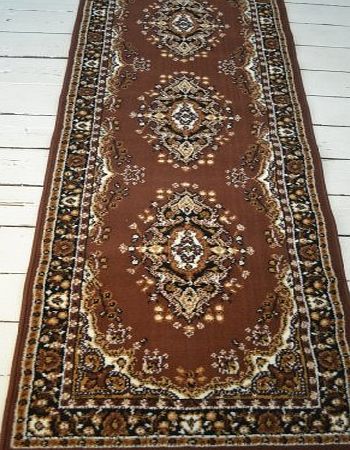 Brown Lancaster Persian style rug 60x220cm Brown Lancaster Persian Style runner. 60x220cm