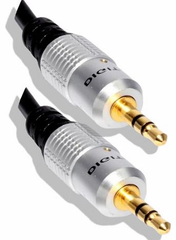 Cable Mountain 0.5m Gold Plated 3.5mm Stereo Jack to Jack Cable