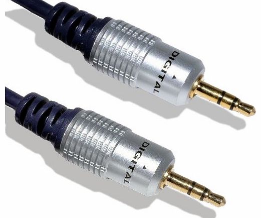 Cable Mountain 2m Gold Plated 3.5mm Stereo Jack to Jack Cable