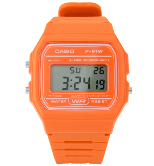 casio Classic Orange Watch