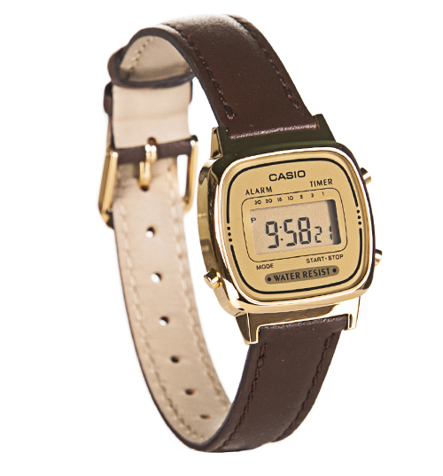 Casio Retro Brown Strap Digital Watch from Casio