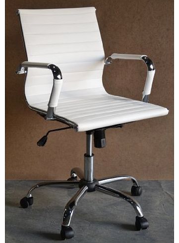 Chair Outlet White Designer Eames Style Design Computer Contemporary Reception Meeting Office Chair