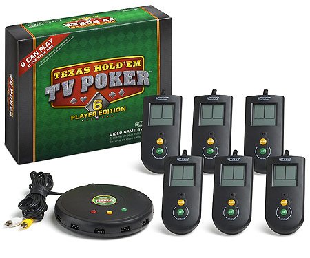 Character Options Texas HoldEm TV Poker - 6 Player Edition Video Game System