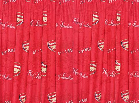 Arsenal Crest 54-inch Curtains