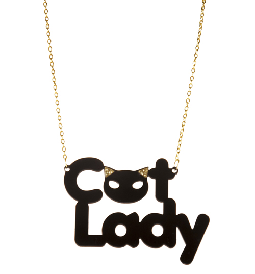 Chelsea Doll Kitsch Cat Lady Necklace from Chelsea Doll