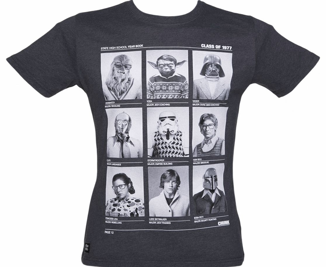 Chunk Mens Charcoal Class Of 77 Star Wars T-Shirt