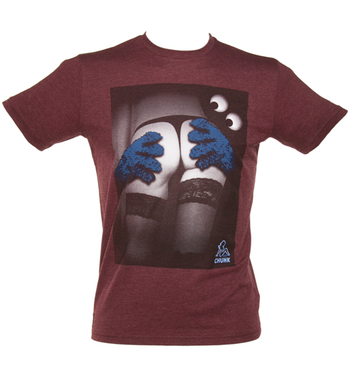 Chunk Mens Plum Marl Private Dancer T-Shirt from
