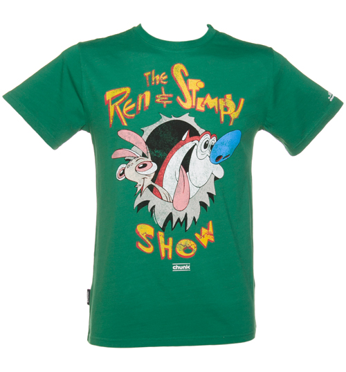 Chunk Mens Ren And Stimpy Show T-Shirt from Chunk