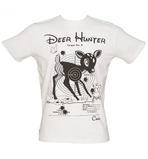 Chunk Mens White Deer Hunter T-Shirt from Chunk