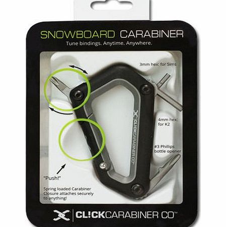 CL!CK Carabiner Co. Cl!ck Carabiner Snowboard Carabiner Mini-Tool
