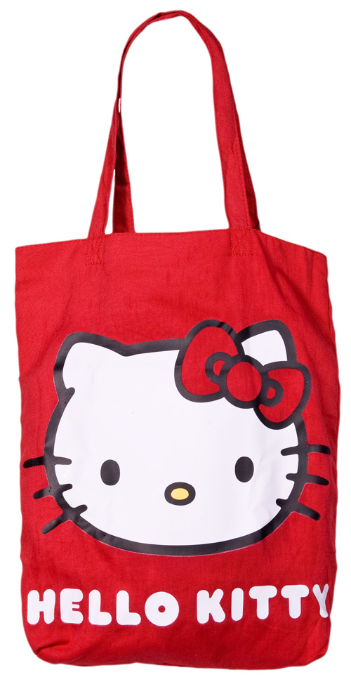 Classic Hello Kitty Red Canvas Tote Bag