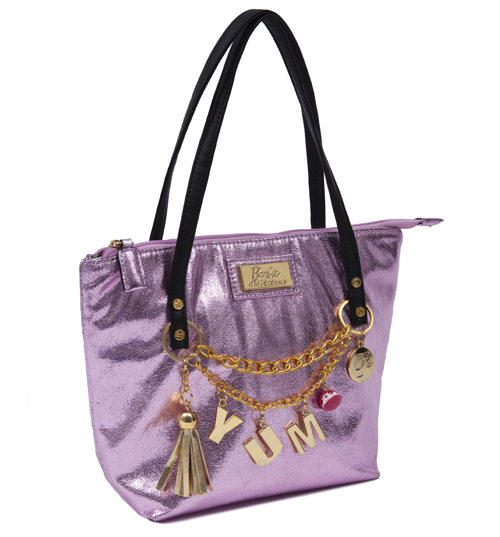 Clippy London Pink Barbie Shopper Bag with Charms from Clippy