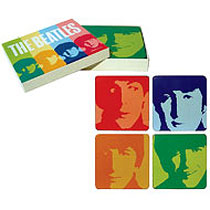 Coasters 4 Pack Boxed - Beatles (stripes)