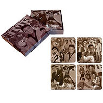 coasters 4 Pack Boxed - Elvis (bandw montage)