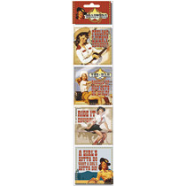 Coasters 4 Pack Polybag - Cowgirl