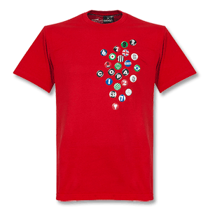 Copa Buttons T-Shirt - Red